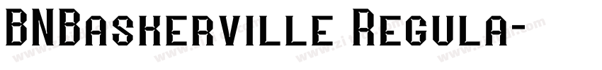 BNBaskerville Regula字体转换